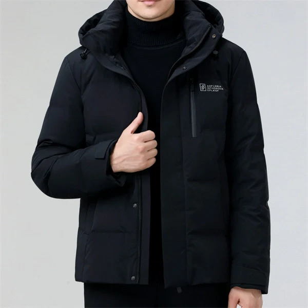 Classic Men's Winter Down Jacket - Thick, Insulated & Water-Resistant