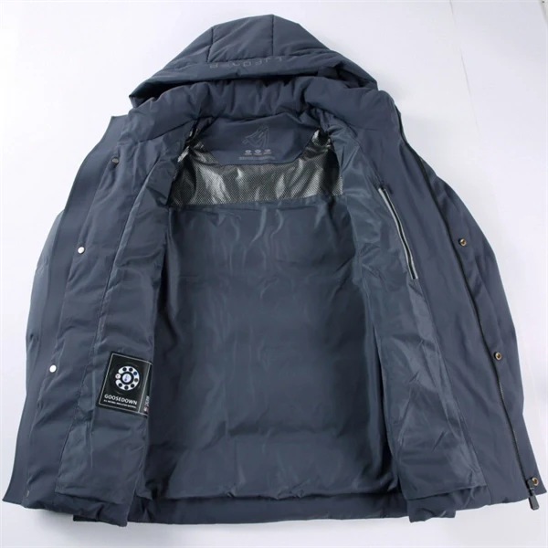 Classic Men's Winter Down Jacket - Thick, Insulated & Water-Resistant