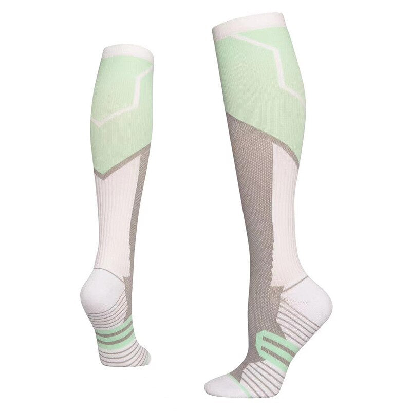 Compression Socks Stocking Knee High Crossfit Training Running Cycling Travel Socks Outdoor