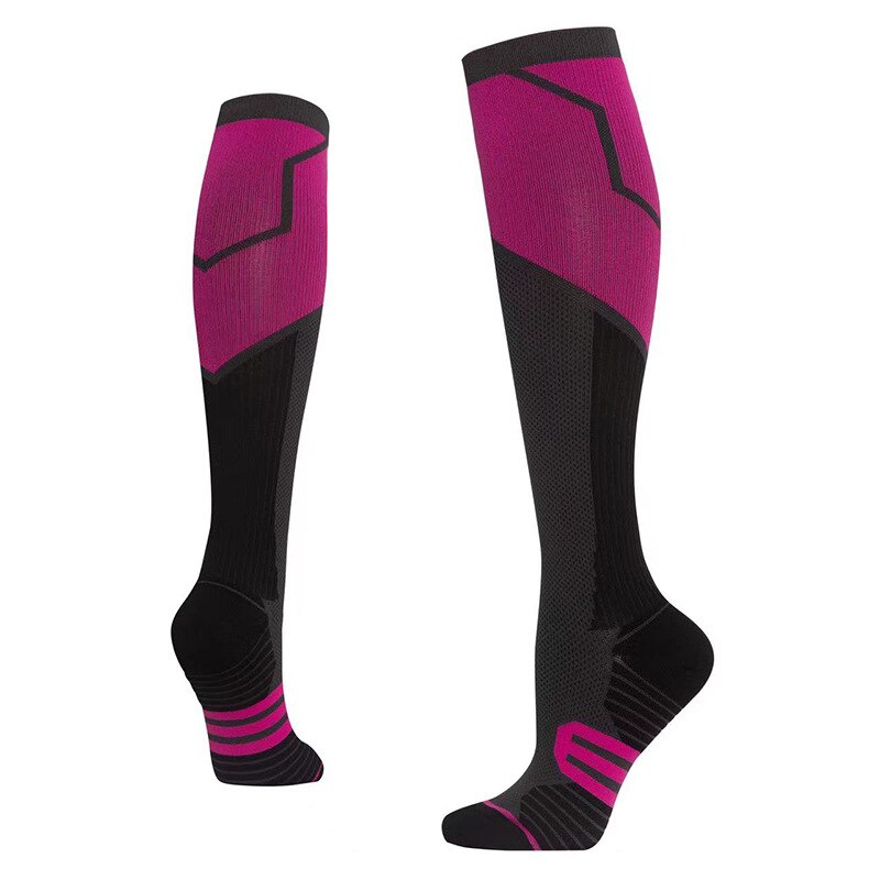 Compression Socks Stocking Knee High Crossfit Training Running Cycling Travel Socks Outdoor