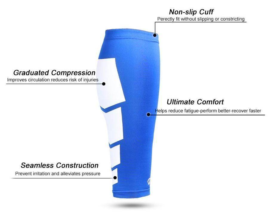 Athletic Calf Neoprene Compression Sport Sleeves (1 Pair)