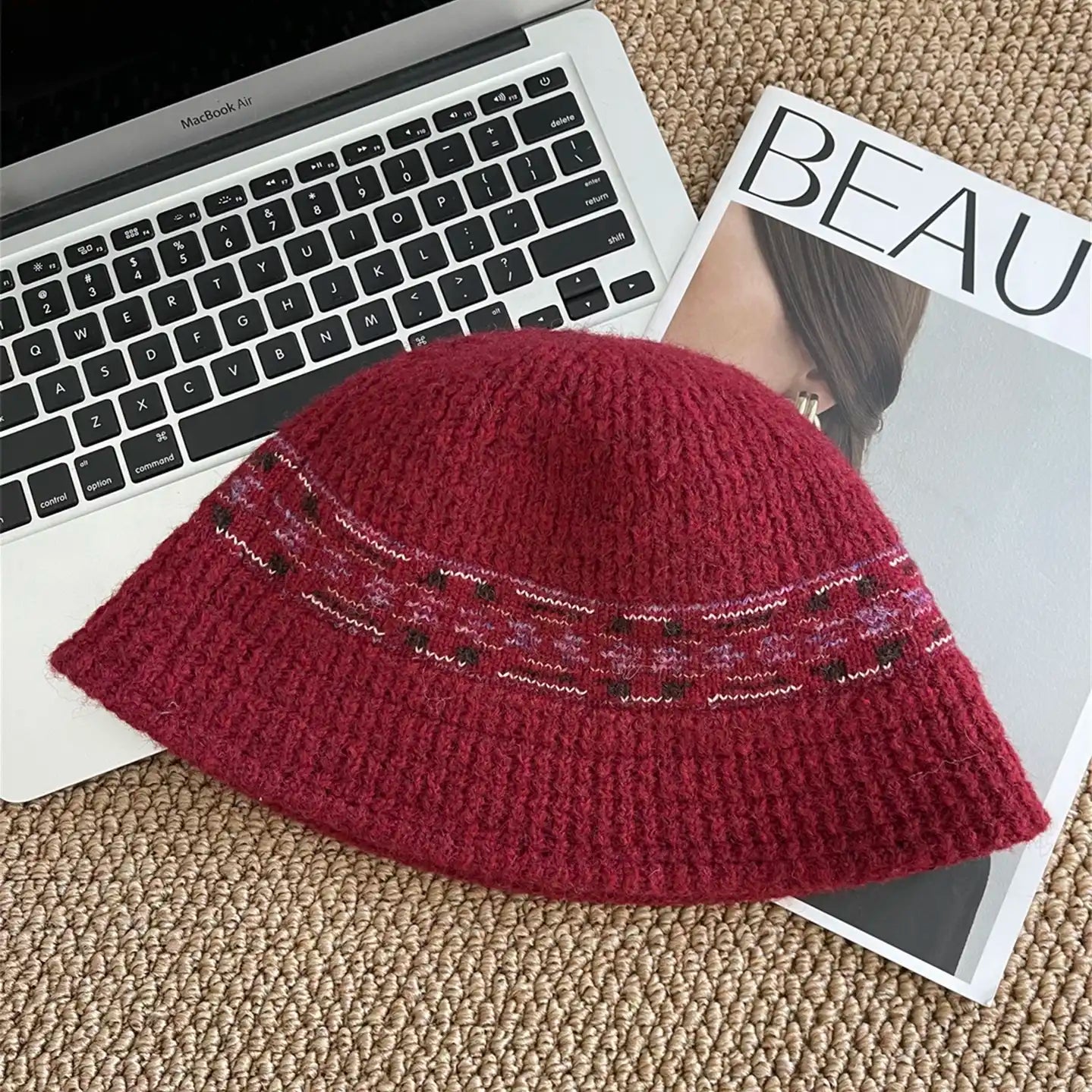 Cozy Cable Knit Bucket Hat for Winte