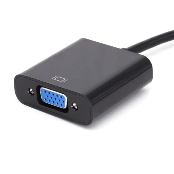 DVI to VGA Adapter Cable - 1080P Video Converter for PC, 24+1 DVI-D Male to 15 Pin VGA Female