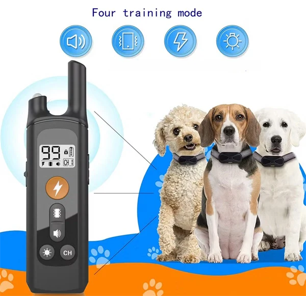 Dog Electric Rechargeable Waterproof 800m Remote Training Collar