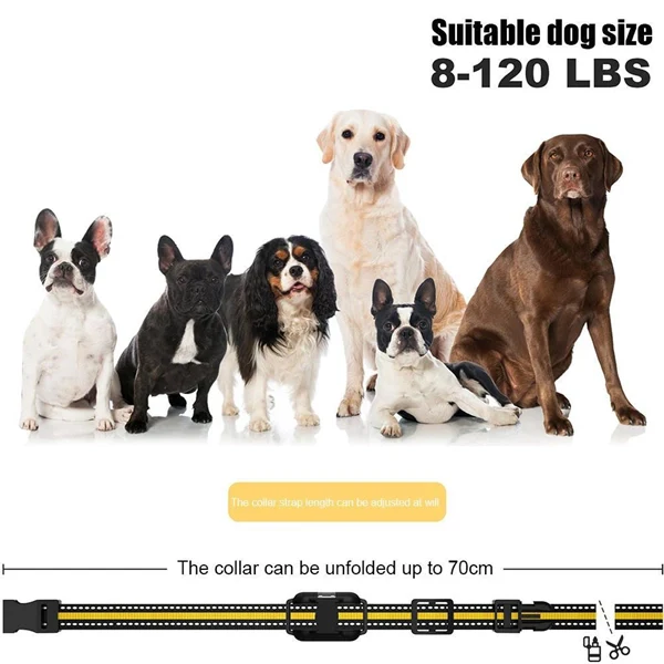 Dog Training Collar – 3000FT Remote Rechargeable Shock Collar for Pets