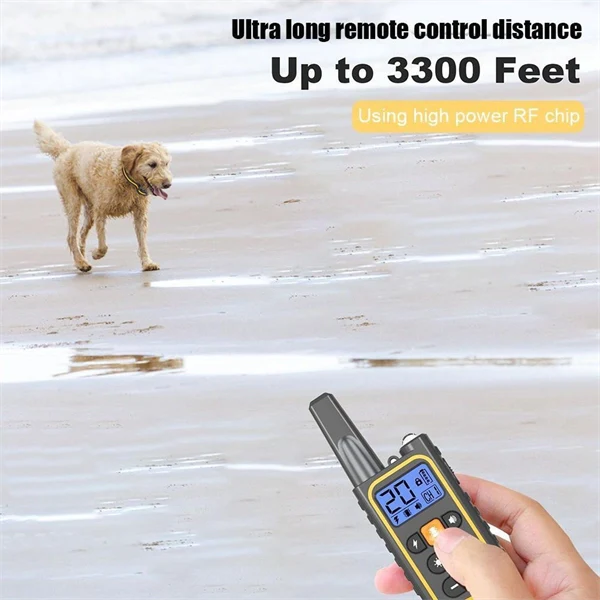 Dog Training Collar – 3000FT Remote Rechargeable Shock Collar for Pets