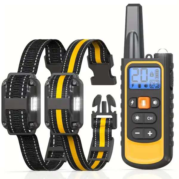 Dog Training Collar – 3000FT Remote Rechargeable Shock Collar for Pets