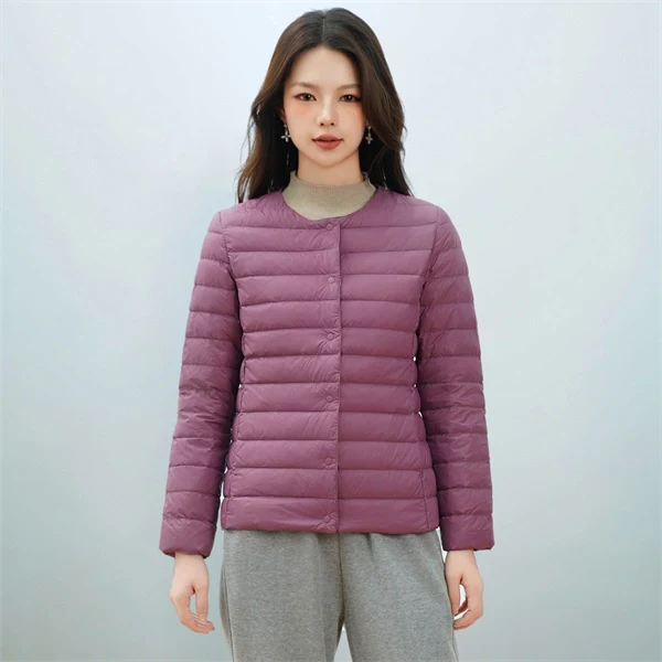 90% Down Filled Jacket - Women's Long Sleeve Winter Outerwear