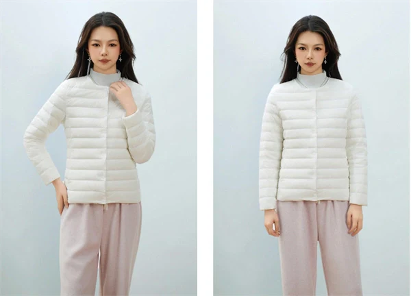 90% Down Filled Jacket - Women's Long Sleeve Winter Outerwear