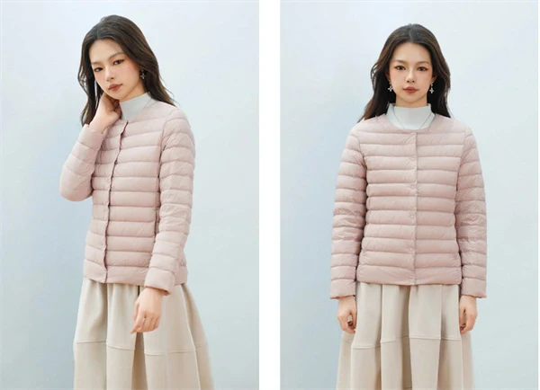 90% Down Filled Jacket - Women's Long Sleeve Winter Outerwear