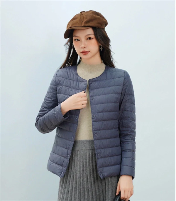 90% Down Filled Jacket - Women's Long Sleeve Winter Outerwear