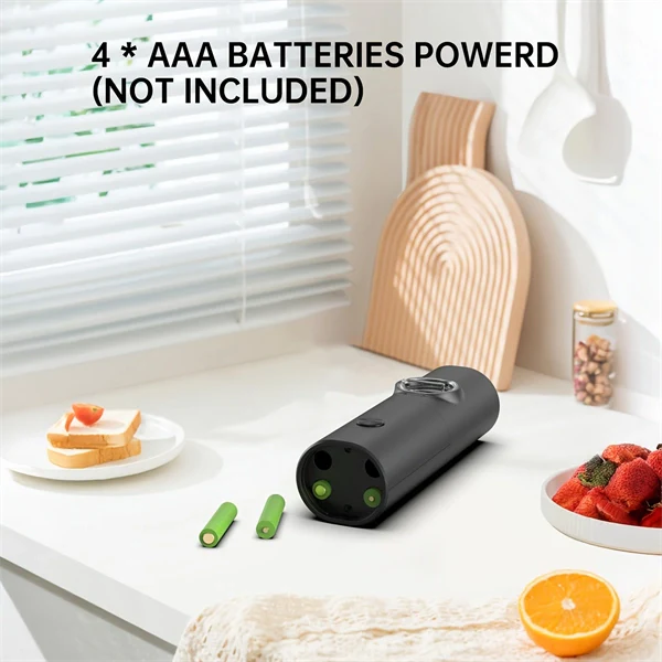 Electric Salt and Pepper Grinder Set – Battery Operated Mills with Adjustable Coarseness, LED Light & One-Touch Operation, Includes Base