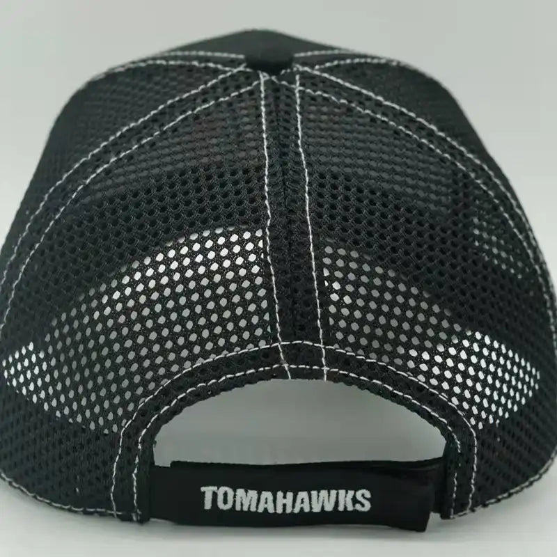 Embroidered Breathable Outdoor Baseball Hat - Black