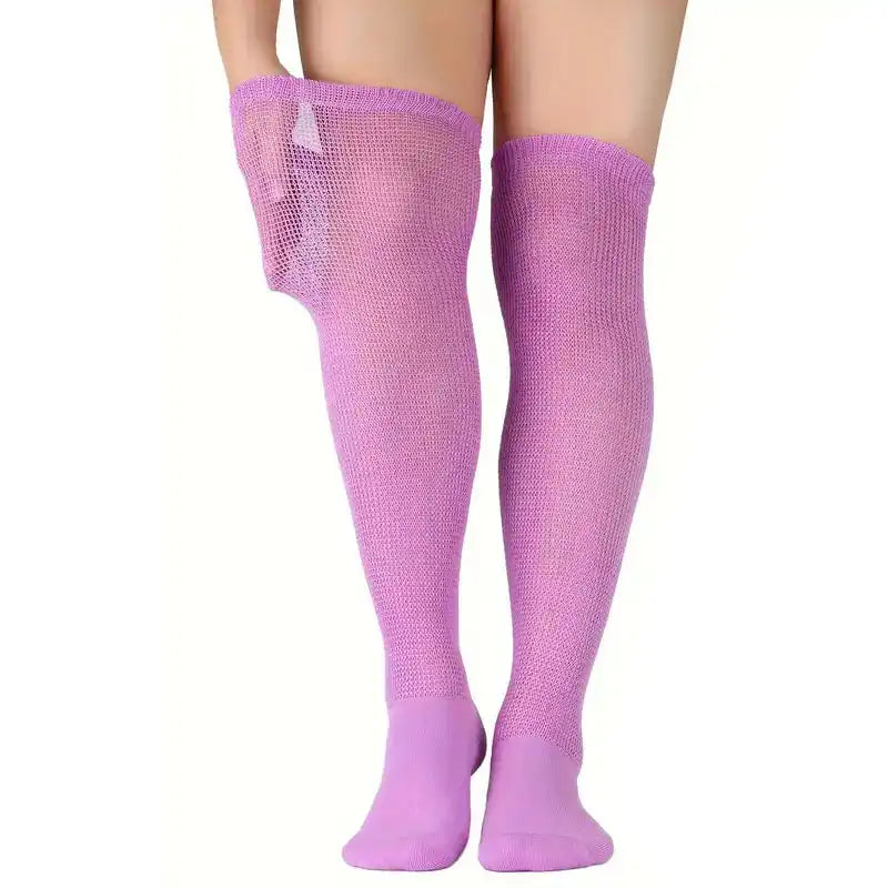 Extra Loose Nursing Socks Knee-High Diabetic Socks(2 Pairs)