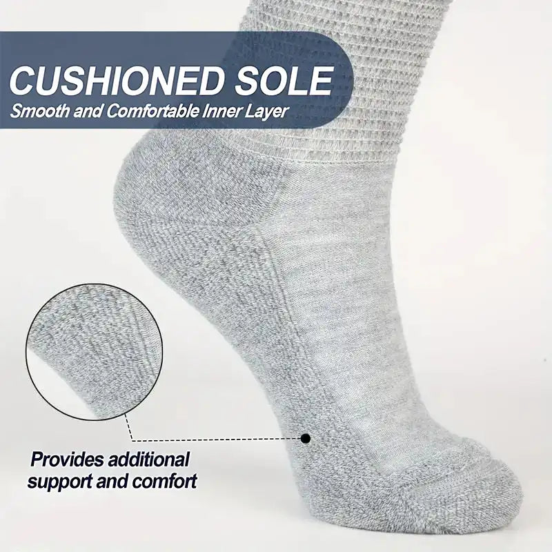 Extra Loose Nursing Socks Knee-High Diabetic Socks(2 Pairs)