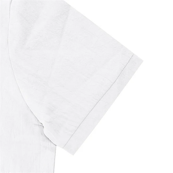 Faith Over Fear Men's Linen Cross Print Casual Shirt