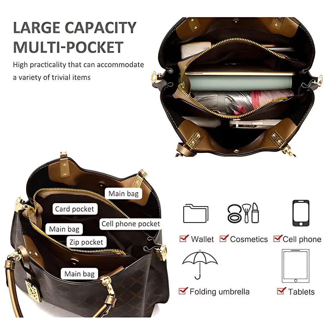 Fashionable Designer Ladies Handbag Shoulder Bag Printed Tote Bag