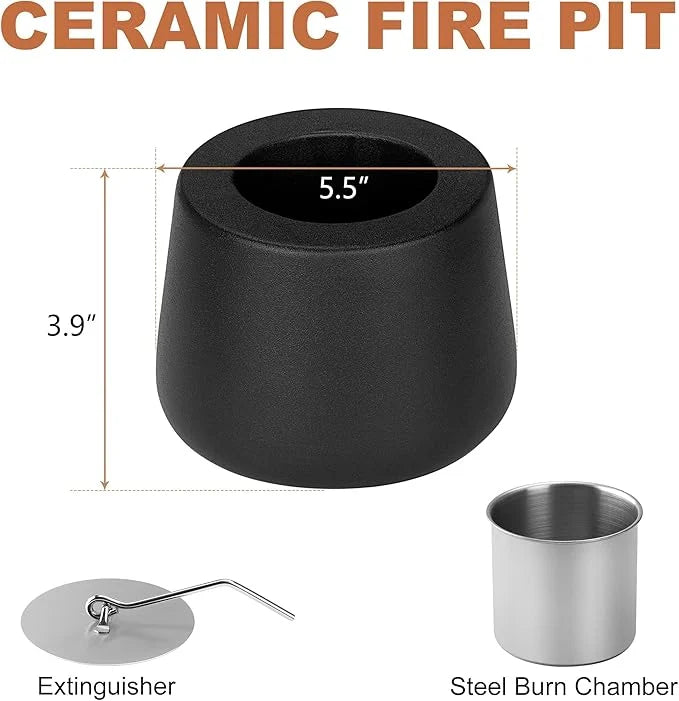 Indoor Tabletop Fire Pit Fireplace Outdoor Patio Portable Smokeless Fireplace