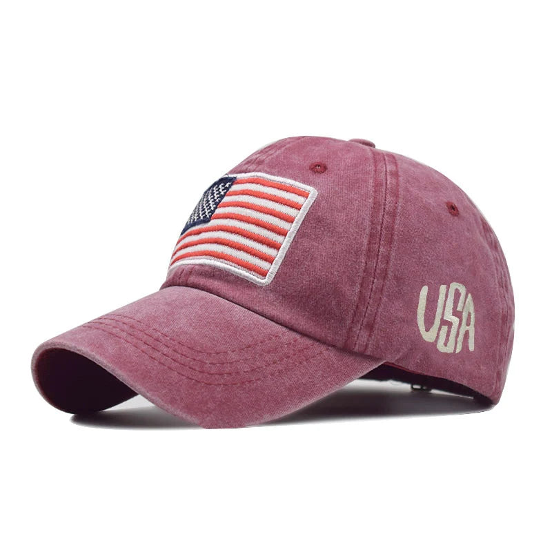 USA Baseball Cap Classic American Flag Hat