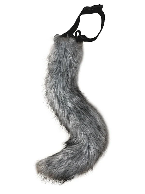 Halloween Faux Werewolf Tail – Adjustable Cosplay Accessory for Halloween & Anime Roleplay