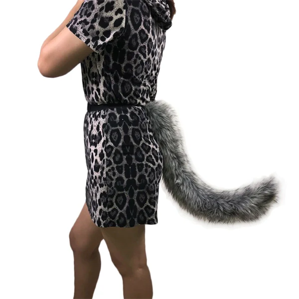 Halloween Faux Werewolf Tail – Adjustable Cosplay Accessory for Halloween & Anime Roleplay