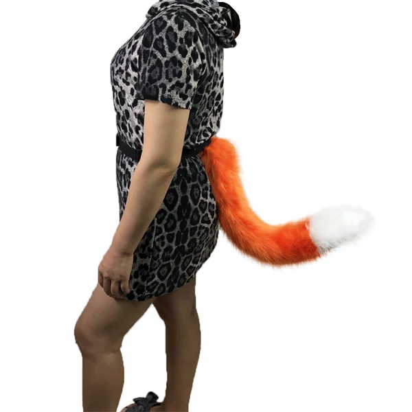 Halloween Faux Werewolf Tail – Adjustable Cosplay Accessory for Halloween & Anime Roleplay