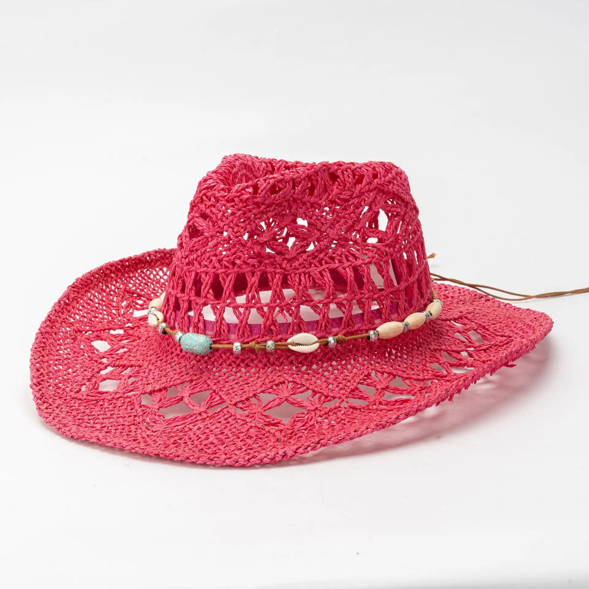 Hand-woven Women's Straw Cowboy Hat