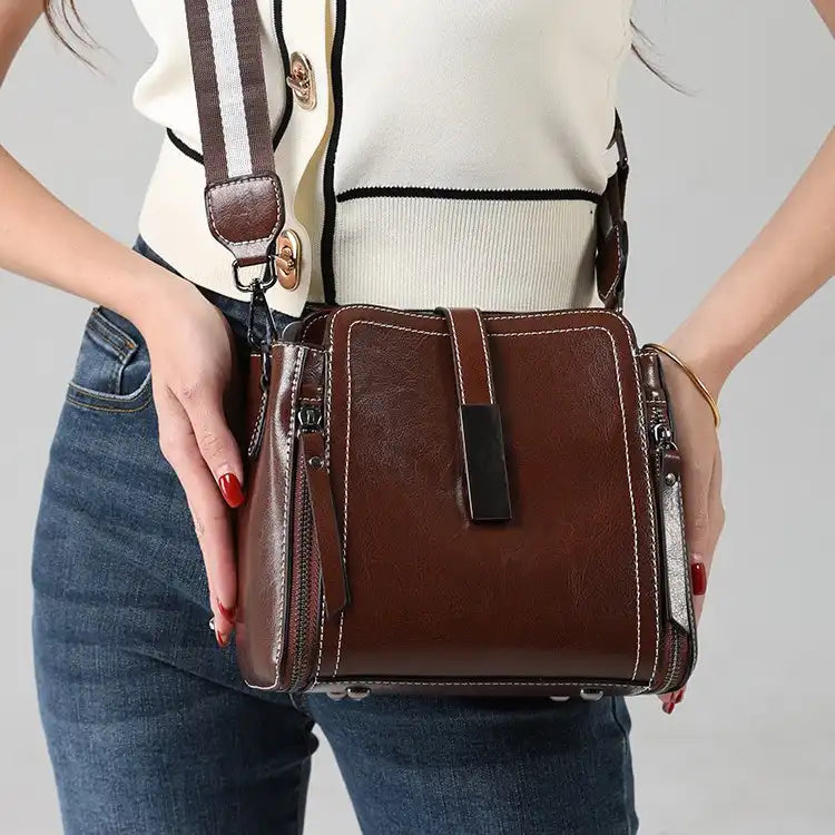 Handcraft Vintage Elegance Leather Crossbody Bag | Stylish Women's Perfect Gift