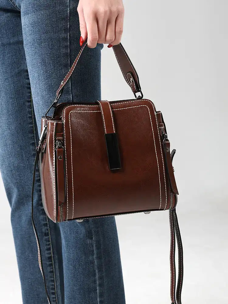 Handcraft Vintage Elegance Leather Crossbody Bag | Stylish Women's Perfect Gift