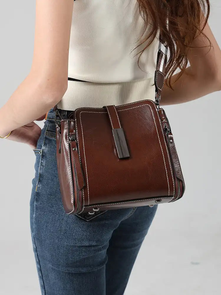 Handcraft Vintage Elegance Leather Crossbody Bag | Stylish Women's Perfect Gift