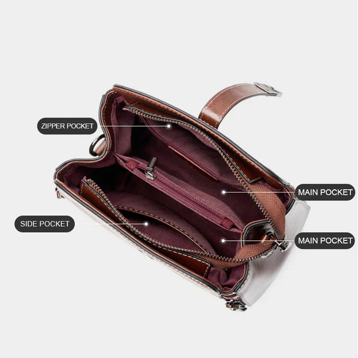 Handcraft Vintage Elegance Leather Crossbody Bag | Stylish Women's Perfect Gift