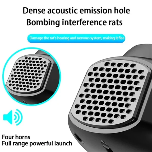 High-Power Ultrasonic Rodent Repeller – 360° Coverage for Large Spaces