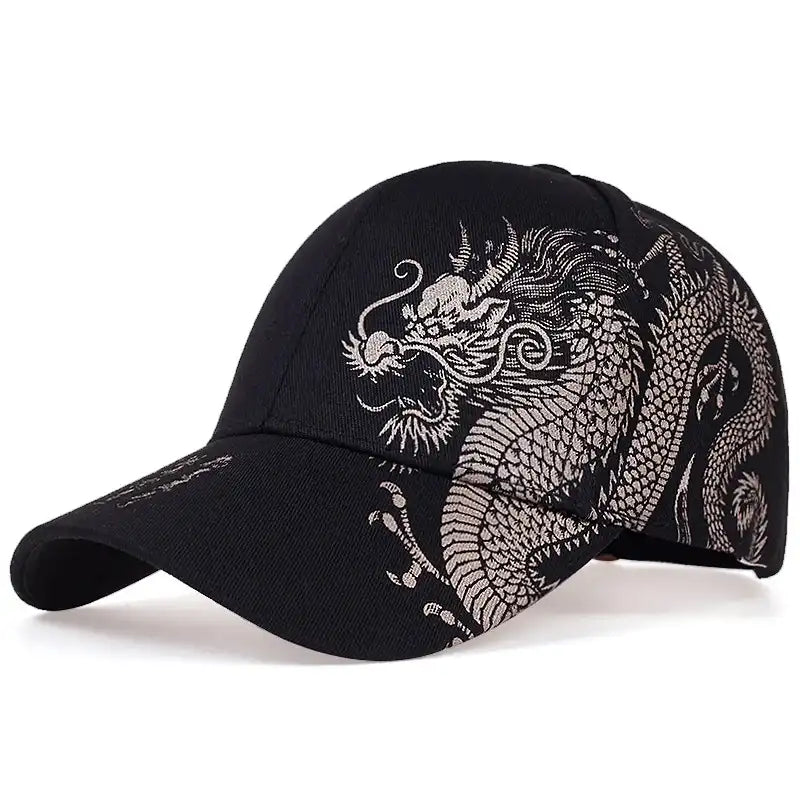 Hip Hop Vibe Dragon Pattern Baseball Cap