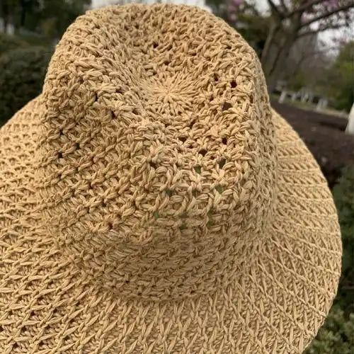 Hollow Panama Straw Hat Beach Hat