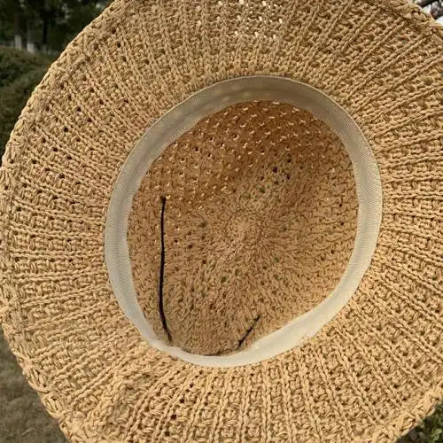 Hollow Panama Straw Hat Beach Hat