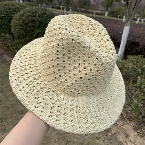 Hollow Panama Straw Hat Beach Hat
