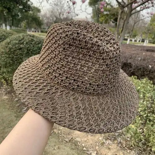 Hollow Panama Straw Hat Beach Hat