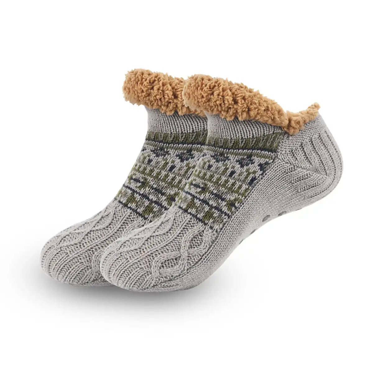 Indoor Thermal Socks - Non-Slip, Plush Lining