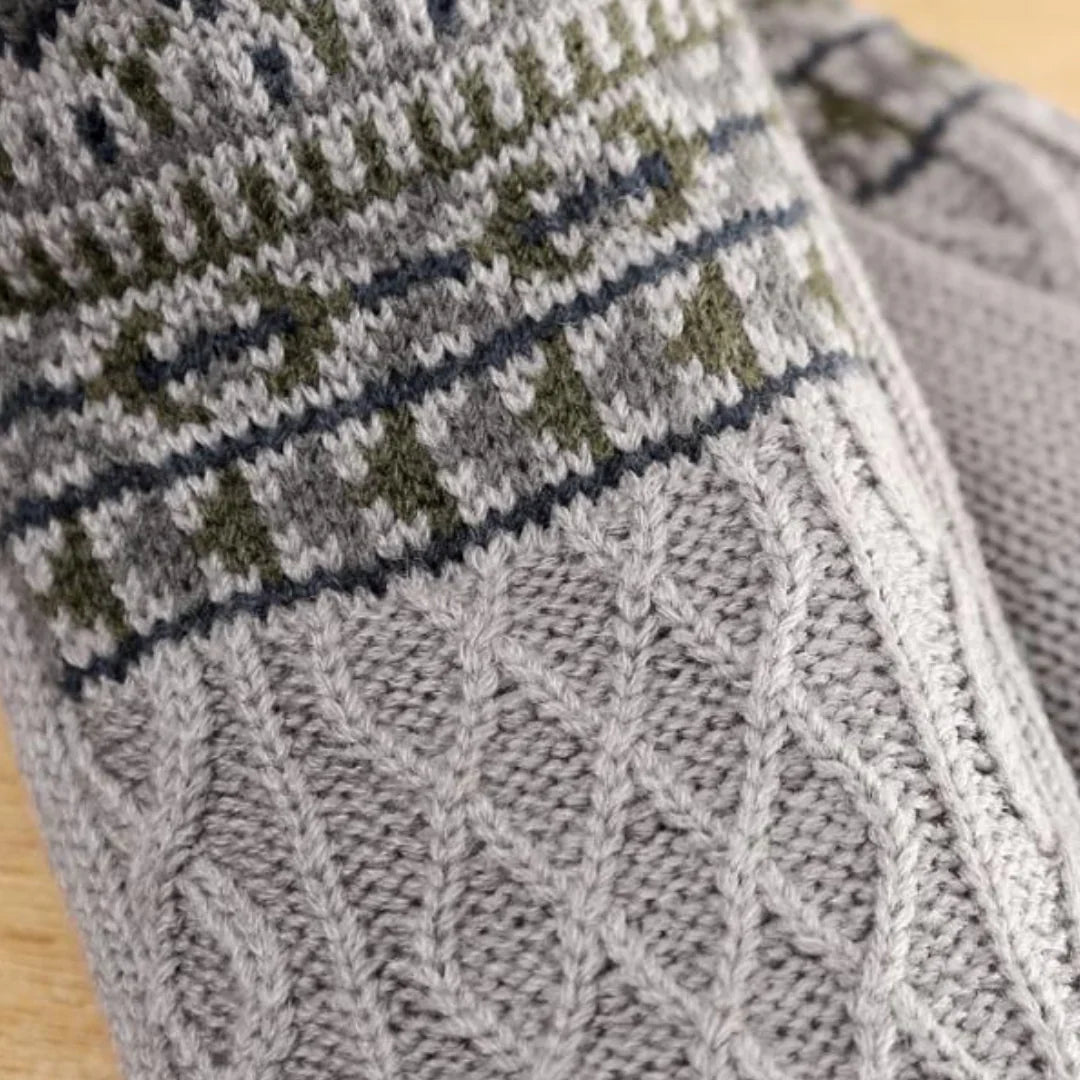 Indoor Thermal Socks - Non-Slip, Plush Lining