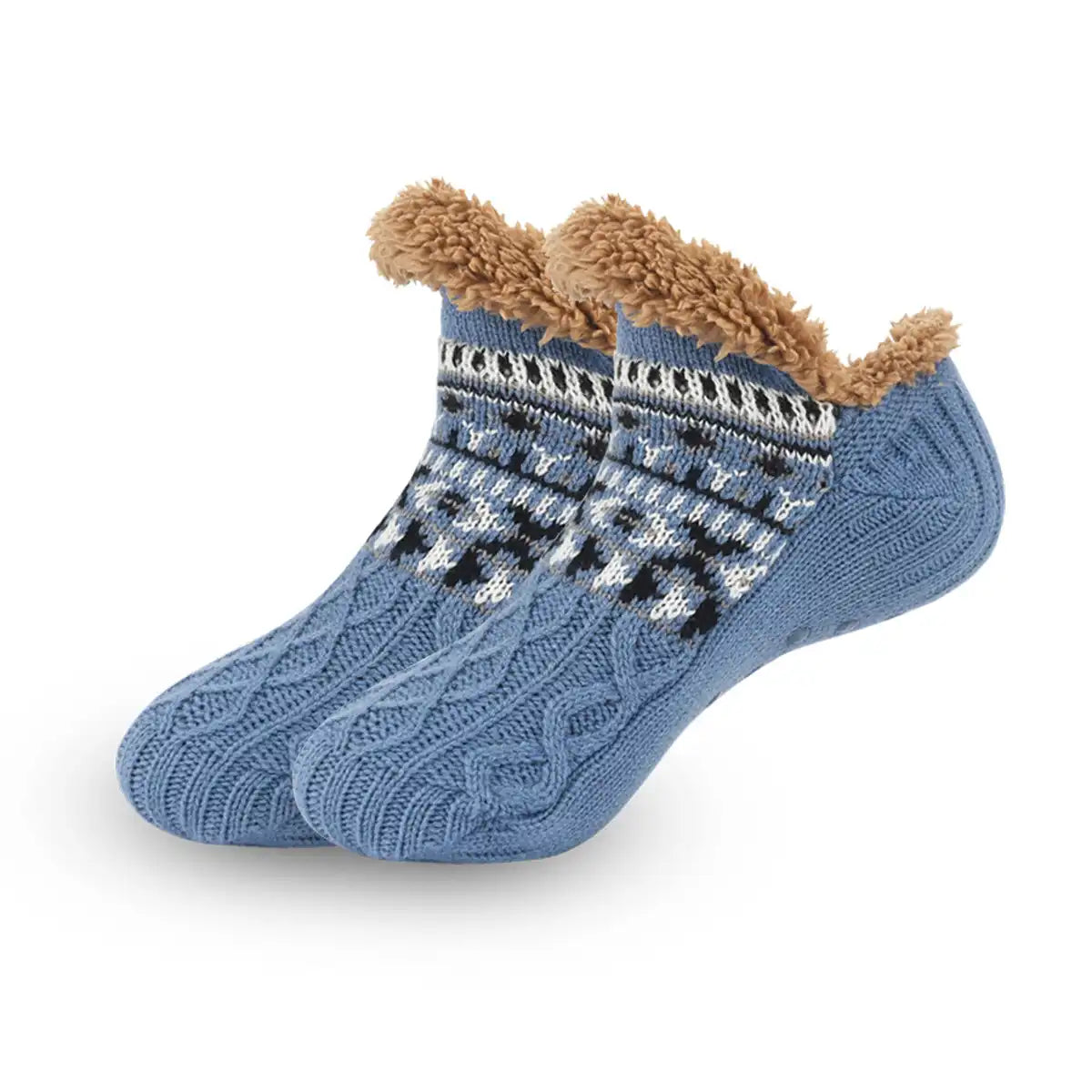 Indoor Thermal Socks - Non-Slip, Plush Lining