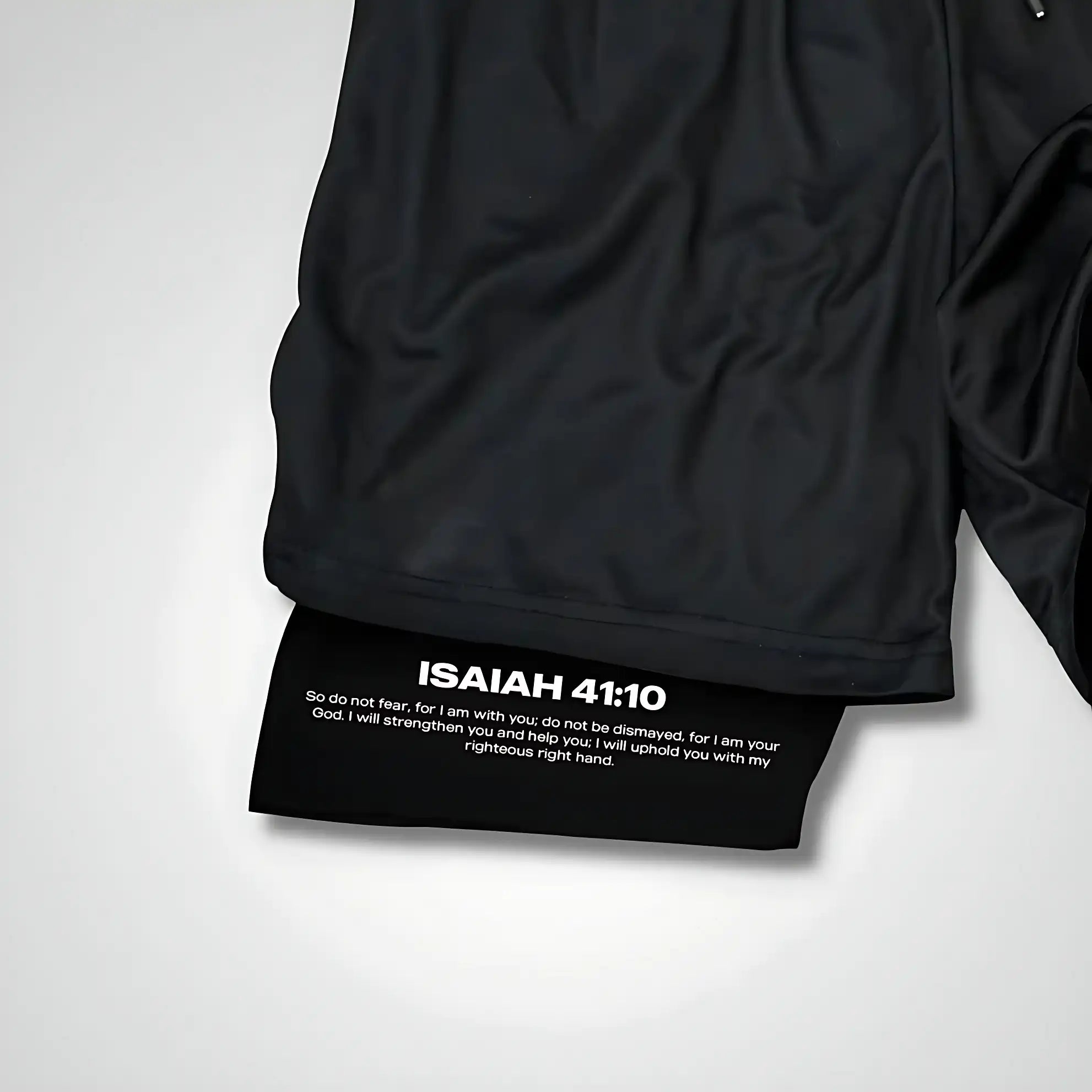 Isaiah 41:10 Angel & Devil Print Performance Shorts