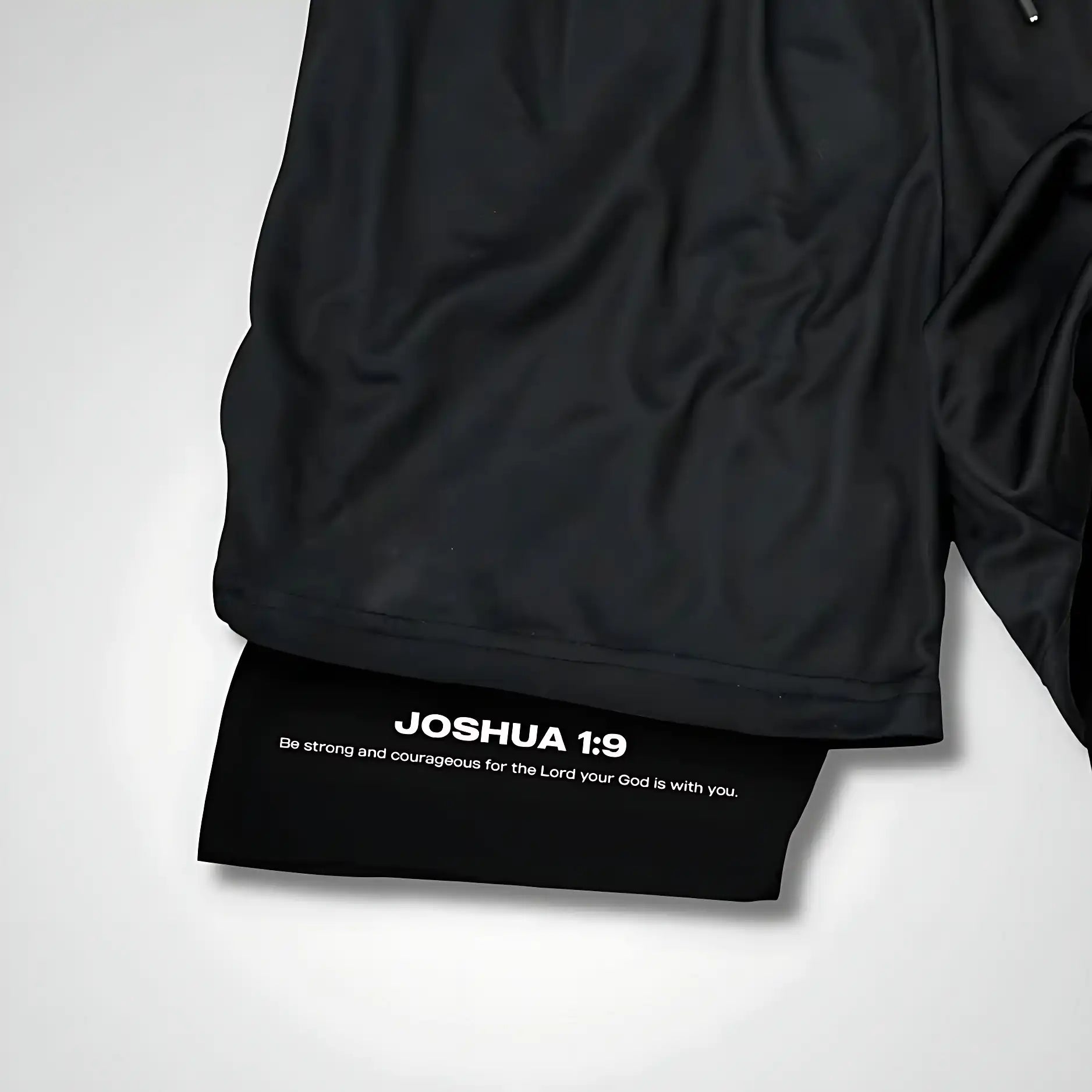 Joshua 1:9 Lion Print Performance Shorts