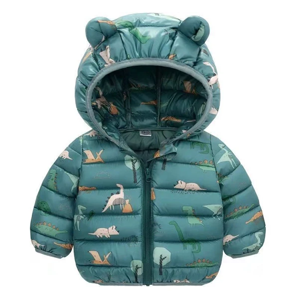 Kids Dinosaur Cotton Padded Jacket