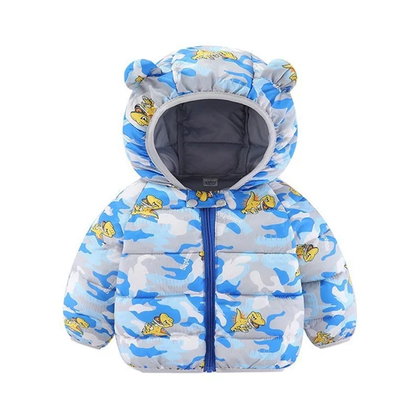 Kids Dinosaur Cotton Padded Jacket