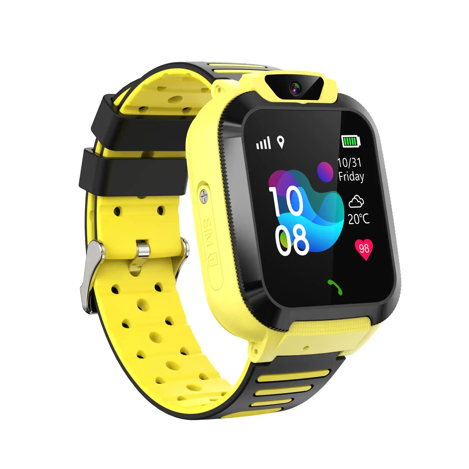 Kids GPS Smartwatch - Waterproof Tracker, Touchscreen & Games for Boys & Girls