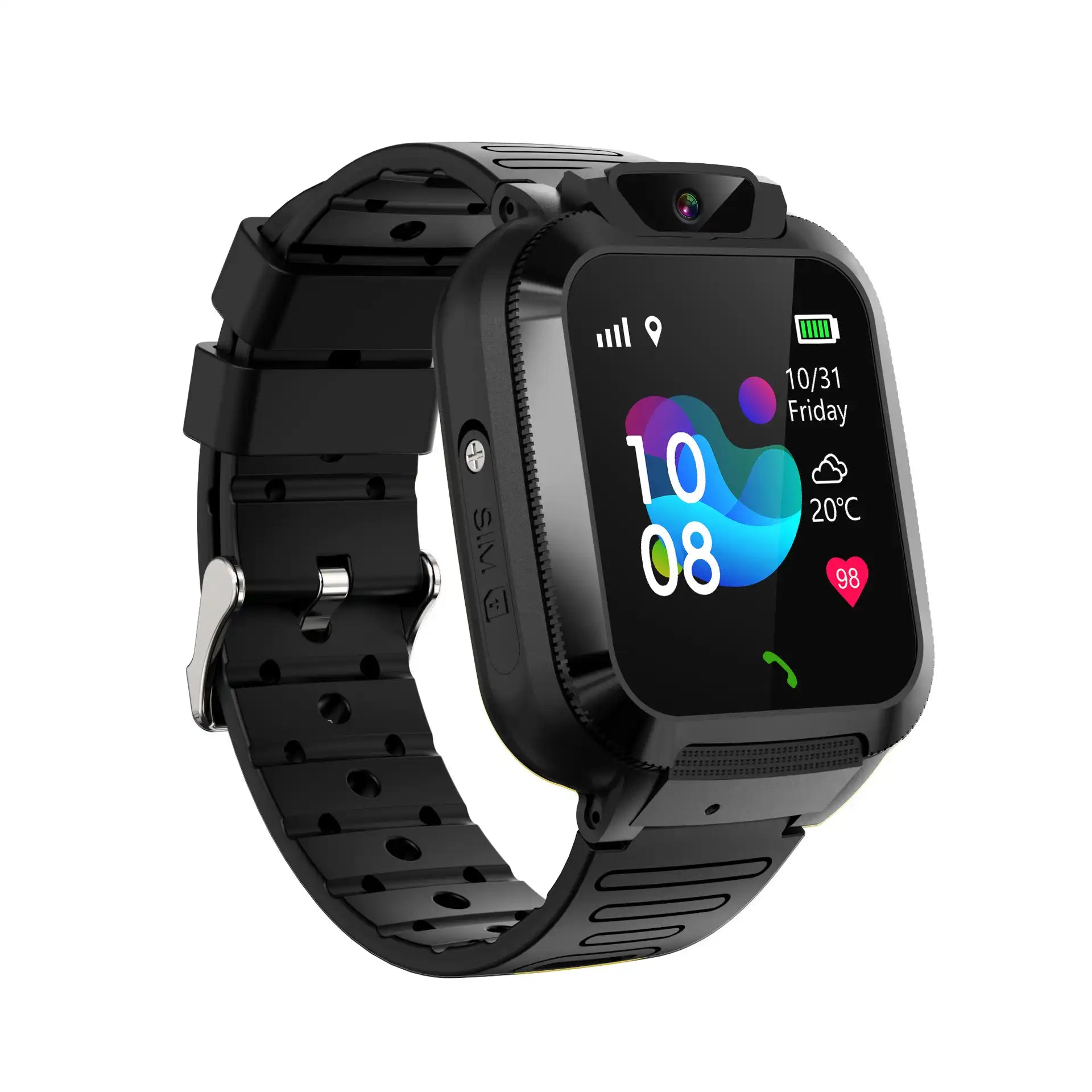 Kids GPS Smartwatch - Waterproof Tracker, Touchscreen & Games for Boys & Girls