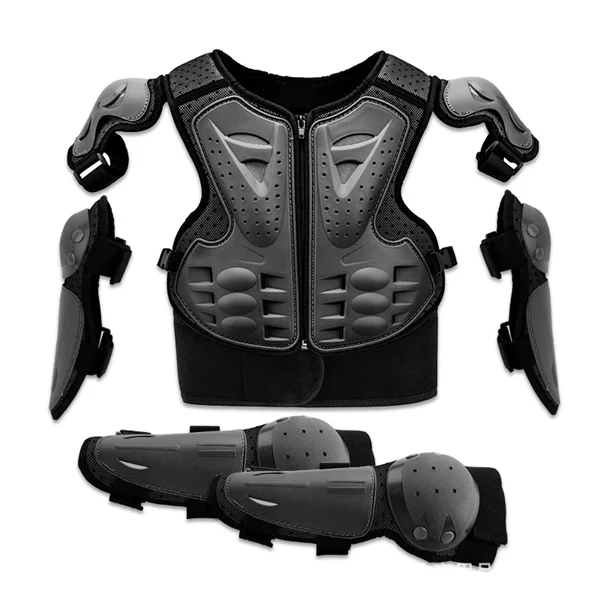 Kids Protective Armor Set for Biking & Motorcycling – Chest Protector Vest for Balance Bikes, Dirt Bikes, Cycling & Skateboarding