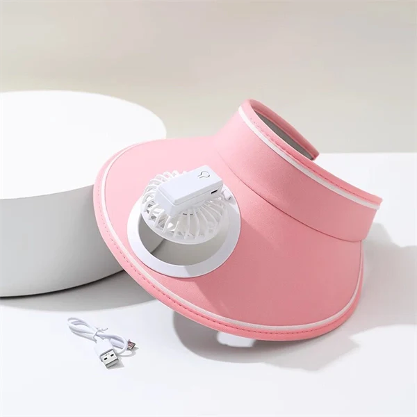 Kids Sun Hat with Fan – UPF 50+ UV Block, Wide Brim & Open Top for Cool Comfort