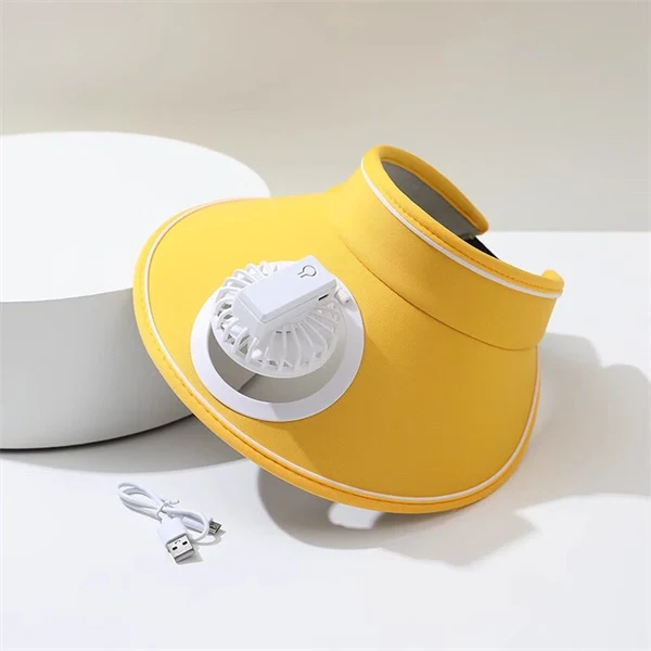 Kids Sun Hat with Fan – UPF 50+ UV Block, Wide Brim & Open Top for Cool Comfort