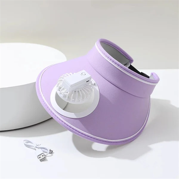 Kids Sun Hat with Fan – UPF 50+ UV Block, Wide Brim & Open Top for Cool Comfort